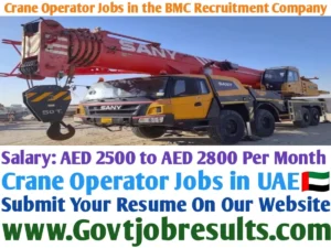 Crane Operator Jobs in the BMC Recruitment Company