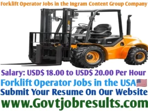 Forklift Operator Jobs in the Ingram Content Group Company