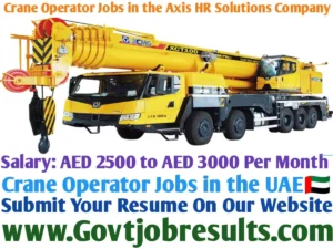 Crane Operator Jobs in the Axis HR Solutions Company