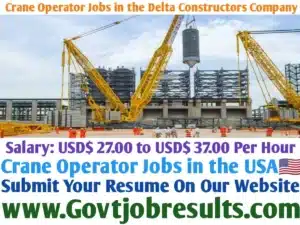 Crane Operator Jobs in the Delta Constructors Company