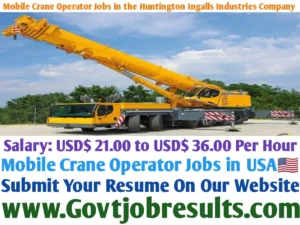 Mobile Crane Operator Jobs in the Huntington Ingalls Industries Company
