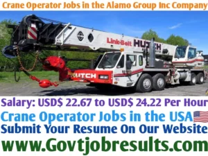 Crane Operator Jobs in the Alamo Group Inc Company