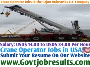 Crane Operator Jobs in the Cajun Industries LLC Company
