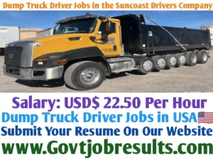 Dump Truck Driver Jobs in the Suncoast Drivers Company