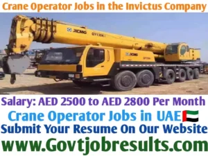 Crane Operator Jobs in the Invictus Company