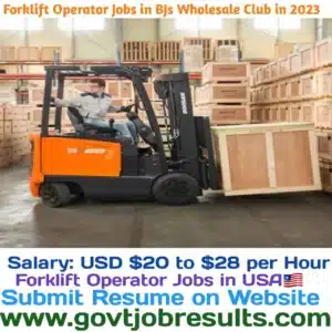 Forklift Operator Jobs in BJs Wholesale Club in 2023