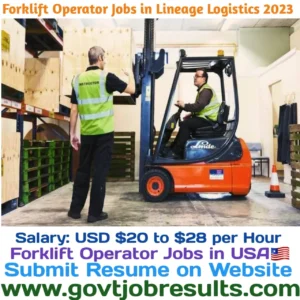Forklift Operator Jobs in Lineage Logistics 2023