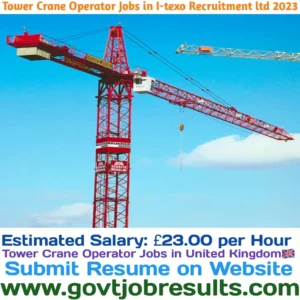 Tower Crane Operator Jobs in I-Texo Recruitment ltd 2023