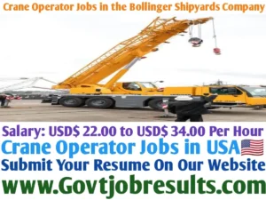 Crane Operator Jobs in the Bollinger Shipyards Company