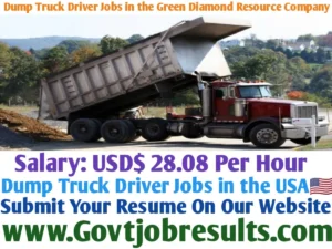 Dump Truck Driver Jobs in the Green Diamond Resource Company