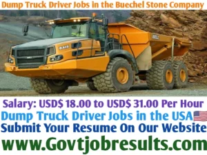 Dump Truck Driver Jobs in the Buechel Stone Company
