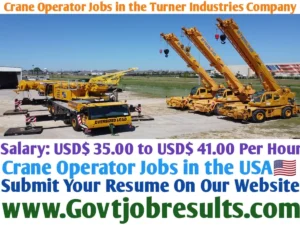 Crane Operator Jobs in the Turner Industries Company
