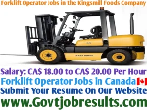 Forklift Operator Jobs in the Kingsmill Foods Company
