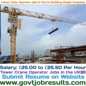 Latest Tower Crane Operator Jobs in the Its Building People Company