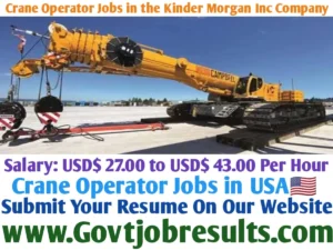 Crane Operator Jobs in the Kinder Morgan Inc Company