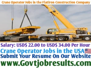Crane Operator Jobs in the Flatiron Construction Company