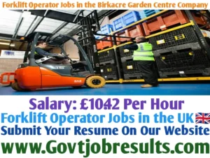 Forklift Operator Jobs in the Birkacre Garden Centre Company