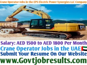 Crane Operator Jobs in the EPS Electric Power Synergies LLC Company