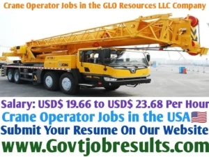 Crane Operator Jobs in the GLO Resources LLC Company