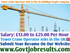 Tower Crane Operator Jobs in the Its Building People Company