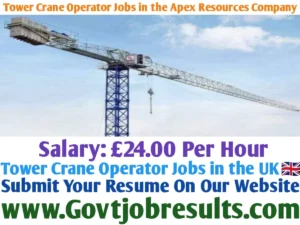 Tower Crane Operator Jobs in the Apex Resources Company