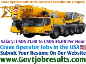 Crane Operator Jobs in the Anderson Columbia Inc Company