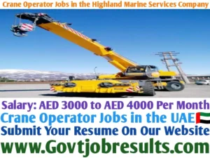 Crane Operator Jobs in the Highland Marine Services Company