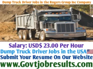 Dump Truck Driver Jobs in the Rogers Group Inc Company