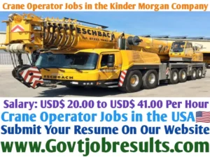 Crane Operator Jobs in the Kinder Morgan Company