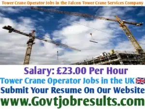 Tower Crane Operator Jobs in the Falcon Tower Crane Services Company