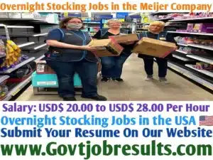 Overnight Stocking jobs in the Meijer Company