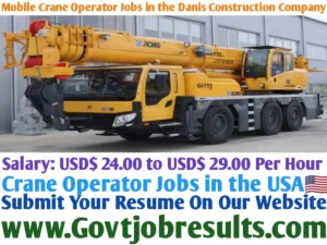 Mobile Crane Operator Jobs in the Danis Construction Company