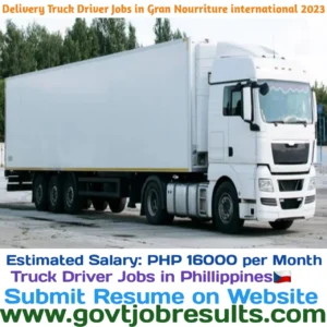 Delivery Truck Driver Jobs in Gran Nourriture International 2023