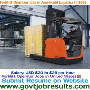 Forklift Operator Jobs in Americold Logistics in 2023
