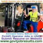 Forklift Operator Jobs in Van Hout USA in 2023