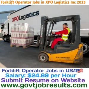 Forklift Operator Jobs in XPO Logistics Inc 2023