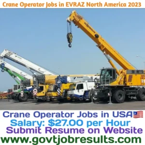 Crane Operator Jobs in EVRAZ North America 2023