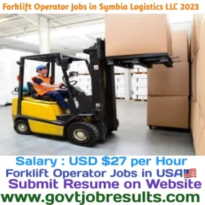 Forklift Operator Jobs in Symbia Logistics LLC 2023