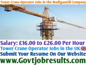 Tower Crane Operator Jobs in the MadiganGill Company