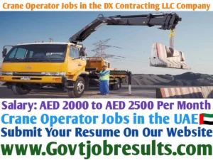 Crane Operator Jobs in the DX Contracting LLC Company