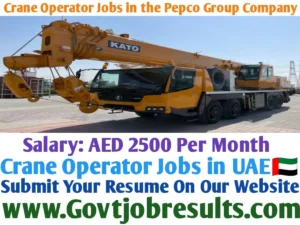 Crane Operator Jobs in the Pepco Group Company