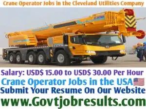 Crane Operator Jobs in the Cleveland Utilities Company