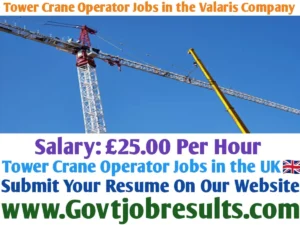 Tower Crane Operator Jobs in the Valaris Company