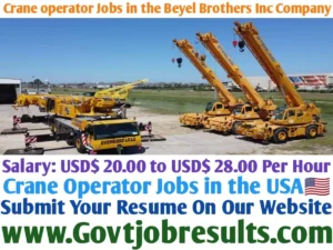Crane Operator Jobs in the Beyel Brothers Inc Company