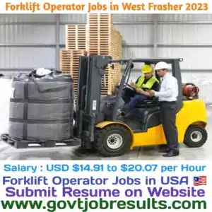 Forklift Operator jobs in West Fraser 2023