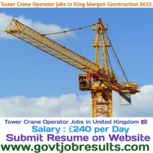 Tower Crane Operator jobs in Morgan King Construction INC 2023