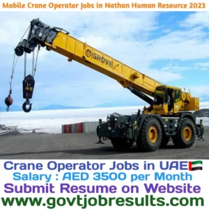 Mobile Crane Operator Jobs in Nathan Human Resources 2023
