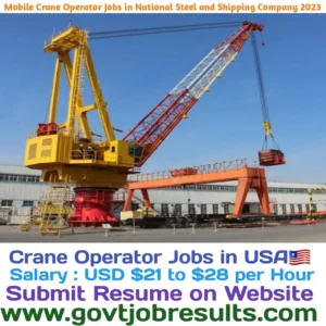 Mobile Crane Operator Jobs in National Steel and Shipbuilding Company 2023