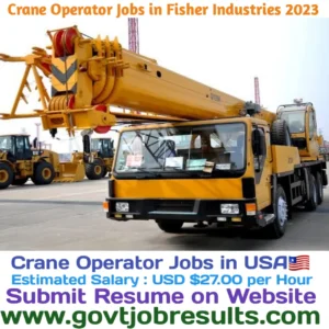 Crane Operator Jobs in Fisher Industries 2023