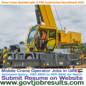 Mobile Crane Operator jobs in BKLER Dubai 2023